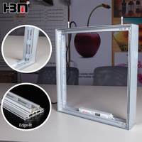 Boîte à lumière suspendue double face sans cadre, haute luminosité, en aluminium, impression par sublimation pour affichage de détail, OEM