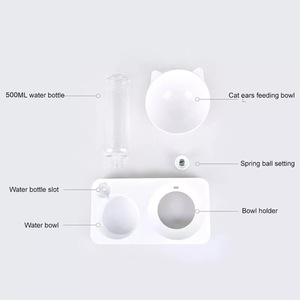 Automatic <span class=keywords><strong>Dog</strong></span> Cat Puppy Água Food <span class=keywords><strong>Bowl</strong></span> Pet Acessório <span class=keywords><strong>Plastic</strong></span> <span class=keywords><strong>Dog</strong></span> Drinking <span class=keywords><strong>Bowl</strong></span> Custom <span class=keywords><strong>Dog</strong></span> <span class=keywords><strong>Bowl</strong></span> Aço Inoxidável Duplo Antiderrapante - Product Image 4