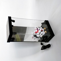 Boîtes d'affichage LED en acrylique transparent modernes personnalisées en usine, recyclables, légères, luxueuses, écologiques, pour vêtements