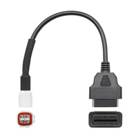 Câble adaptateur de diagnostic OBD2 16 broches vers 4 broches DLC pour connecteur OBD de moto Yamaha