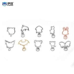 Ewang Swivel Lobster Clasps Metal Spring Snap <b>Hook</b> <b>Clips</b> for Keychains Jewelry Making - Product Image 2