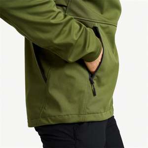 100% poliéster reciclado personalizado de fábrica al aire libre ligero transpirable lluvia chaqueta impermeable de alta calidad para hombres - Product Image 2