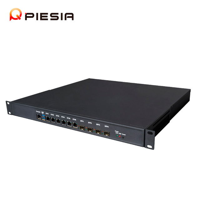 1U Rackmount Case LGA1700 Intel 12/13th I5/i7/i9 Desktop Network Mikrotik Industrial PC With 6*LAN 4*SFP+ 10G & PCIe_8X