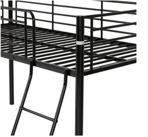 <strong>UK</strong> Hot Sale Single Mid Sleeper <strong>Bed</strong> Frame Twin Size Steel <strong>Loft</strong> <strong>Bed</strong> for Adults - Product Image 3