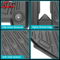 Tapis de sol pour Kia Carnival Hybrid 8 places 2025, en TPE, toutes saisons, tapis 3D moulé, antidérapant, imperméable