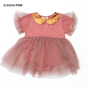 Cute 1-3 Years Old Infant Princess Floral <strong>Dress</strong> Plain Dyed <strong>Baby</strong> <strong>Dresses</strong> with Ruffle Decorations - Product Image 5