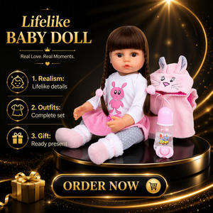 Muñeca Reborn de 18 Pulgadas, Cuerpo Completo de Vinilo Suave, Cabello Enraizado a Mano, Rostro Realista, Conjunto Completo de Ropa, Set de Regalo para Niñas Y-X010 - Product Image 6