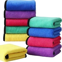 Microfiber Towels Compressed Quick-Dry Ultra-Soft Super Absorbent Lint/Streak-Free 40x40cm for Car & Household Cleaning