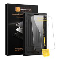 Pelindung Layar Tablet Mewah Mudah Dipasang dengan Tray Applicator Magic Box Penghilang Debu untuk iPad Mini 6 7 air Pro 11 12.9 13