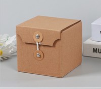 Venta al por mayor personalizable UV Foil corrugado Kraft caja de embalaje para té regalos tazas ropa interior calcetines cuero de vaca-Caja carpetas