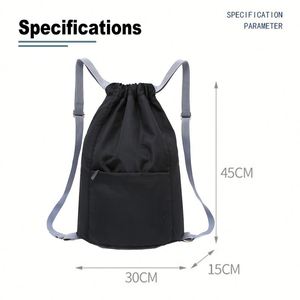 Custom Waterproof Polyester Fashion Outdoor Sports <b>Backpack</b> for Gym <b>Light</b>-<b>Weight</b> Foldable Zipper Closure Large Capacity Logo - Product Image 4