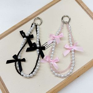 قلادة أنيقة وسحر للهاتف DIY حزام مطرز بالخرز سحر Cords chain حزام المفاتيح حلقة سلسلة المفاتيح مع القوس - Product Image 3