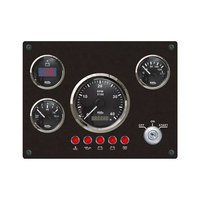 Panneau de jauge combiné KUS Instrument pour bateau, tachymètre, température de l'eau, tension, carburant, pression d'huile pour tableau de bord de navire 386*198m