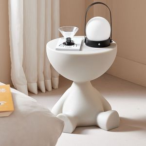 Hiện đại sang trọng phim hoạt hình thiết kế phẳng đầu nhựa Bàn cà phê nhỏ tròn bên Bảng trang trí cho phòng khách hoặc phòng tập thể dục sử dụng - Product Image 5