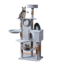 Grands meubles d'escalade pour chats à gratter, maison de luxe, jouet pour chaton, arbres en Sisal