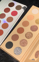 Palette de fards à paupières DIY mats et scintillants, tons bruns froids et nudes chauds, véganes, haute pigmentation, maquillage pour les yeux, marque privée, fard à paupières naturel
