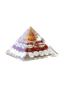 Pyramide Laxmi artisanale haut de gamme, décoration en cristal pour la richesse et la prospérité, outil énergétique Vastu, pyramide aimantée pour l'argent, décoration intérieure et cadeau - Product Image 4