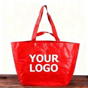 Sacs de shopping en PP non tissés personnalisés, recyclables et économiques, sacs fourre-tout, sacs de shopping en PP tissés avec poignée - Product Image 2
