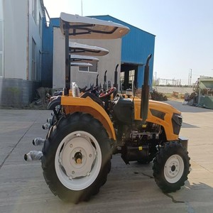 Tractor agrícola con toldo amarillo, rendimiento suave, fácil de controlar y operar, adecuado para diversas actividades agrícolas. - Product Image 6