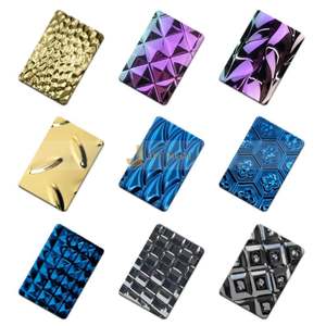 LL241 Hot Sales 304 Customized Honeycomb Embossed Wall Covering Panels Hammered Stainless <b>Mirror</b> <b>Sheet</b> for Ceiling Decoration - Product Image 4