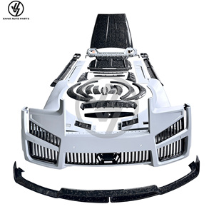MSY Style Dry Carbon Glossy Twill Weave Add-on Body <b>Kits</b> New <b>Rolls</b>-Royce Cullinan 2025 Front Hood Side Skirt Rear Bumper Spoiler - Product Image 3