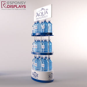 Botellero de agua personalizado de 3 niveles con suelo de metal y galones - Product Image 2