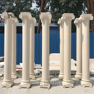 <span class=keywords><strong>Colonne</strong></span> romaine en marbre de style européen sculptée à la main en pierre naturelle décorative pour l'extérieur - Product Image 2