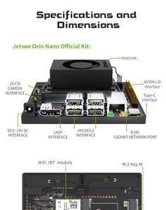 Kit Scheda di Sviluppo Wgzx 20tops 40 Ai Orin Nano 4GB 8 Eloper - Product Image 3