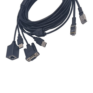 สายเคเบิลอะแดปเตอร์แปลงสัญญาณแบบ RJ45 เป็น DB9 สำหรับตู้ PLC อุตสาหกรรม ติดตั้งแบบคงที่  พร้อมปลอกหุ้ม PVC  แบบ OEM - Product Image 1