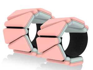 สายรัดข้อมือสองสีแอโรบิกเดินออกกำลังกายเล่นฟิตเนสออกกำลังกายแบบพกพาปรับได้ใส่สบาย - Product Image 3