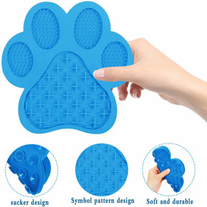 Tapis à lécher en silicone Hugebirds pour chiens, bol pour animaux de compagnie avec ventouse pour le bain et le toilettage des chats - Product Image 3