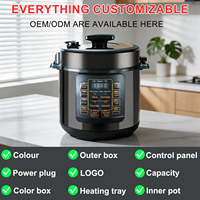 Cuisinière à pression électrique, cuisinière à pression numérique, 6l, cuisinière à pression électrique en acier inoxydable, multifonction, 8l, 10l, intelligente, grande capacité