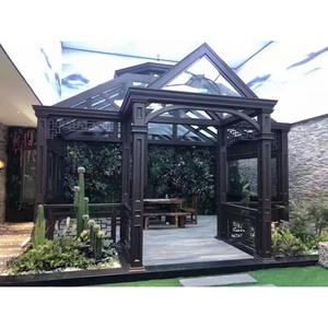Carcasa <span class=keywords><strong>de</strong></span> aluminio para ventana <span class=keywords><strong>de</strong></span> casa, diseño <span class=keywords><strong>de</strong></span> vidrio prefabricado para porche, Patio, jardín, hogar, balcón, habitación solar - Product Image 2
