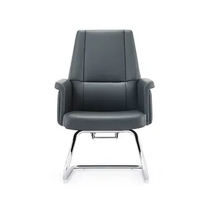 Kursi kantor ergonomis PU gaya Modern dalam ruangan kualitas terbaik kursi kantor kulit mewah eksekutif