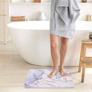 Tapis <span class=keywords><strong>de</strong></span> <span class=keywords><strong>bain</strong></span> en diatomite super absorbant innové, pliable, antidérapant, pour le sol <span class=keywords><strong>de</strong></span> la douche, 40*60cm - Product Image 3