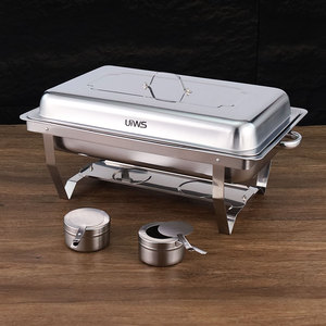 <span class=keywords><strong>Plat</strong></span> à chafing en acier inoxydable grande capacité 11L pour buffet, chauffe-plats pour hôtels, restaurants, fêtes, événements religieux - Product Image 2