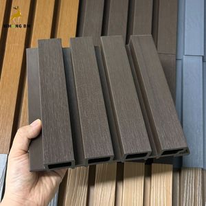 Bán buôn phân vùng ngoài trời WPC bảng tường ốp rãnh trang trí bên ngoài siding WPC hàng rào hợp chất vườn hàng rào Bảng điều khiển - Product Image 2