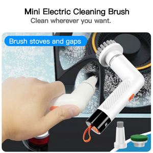 Đa chức năng 4-trong-1 điện làm sạch bàn chải tự động USB không dây quay Scrubber làm sạch giày bàn chải Nhà Bếp Làm sạch công cụ - Product Image 6