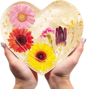 Cetakan Silikon Resin Bentuk Hati Besar 3D, Cetakan Epoxy untuk Pengawetan Bunga, Kenang-kenangan Pernikahan, Pembatas Buku, Kerajinan DIY - Product Image 3
