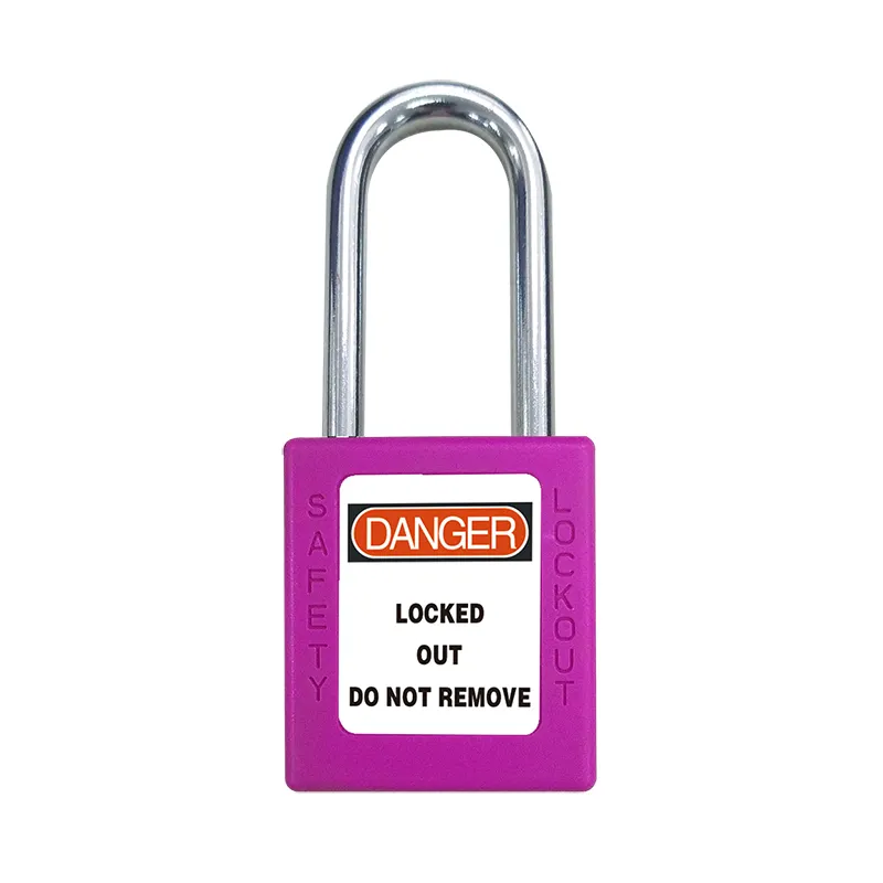 China Safety Padlock Abs Security Padlock Lock Manufacturer Orange Color Coloful Padlock Factory 38mm Cheap Hot Sale