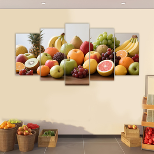 Pittura decorazione per la casa di arte della parete del negozio di frutta con cinque cristalli di cristallo a diamante in porcellana intarsiato per la decorazione della <span class=keywords><strong>cucina</strong></span> - Product Image 2