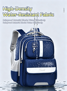 Large Capacity Student <b>Backpack</b> Waterproof Polyester <b>School</b> Bag Softback Bookbag for Grades 1-6 - Product Image 5