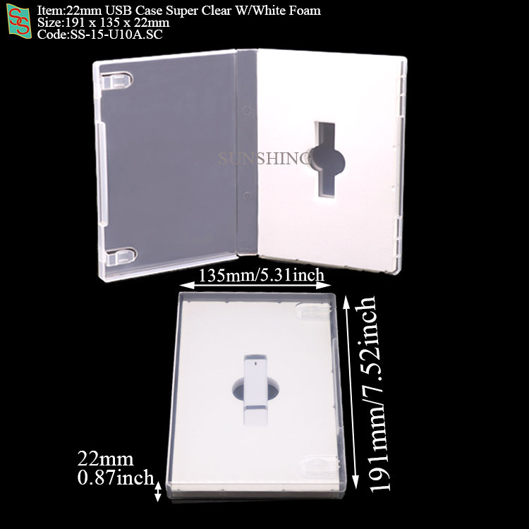 เคส USB U10A พร้อมโฟมสีขาว