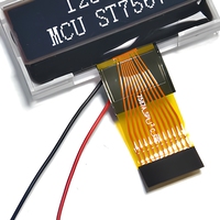 Modul LCD LCM 12832 Layar Dot-Matrix 2 Inci Layar Monokrom Peralatan Kontrol Industri Panel Dot-Matrix Grafis Kecil