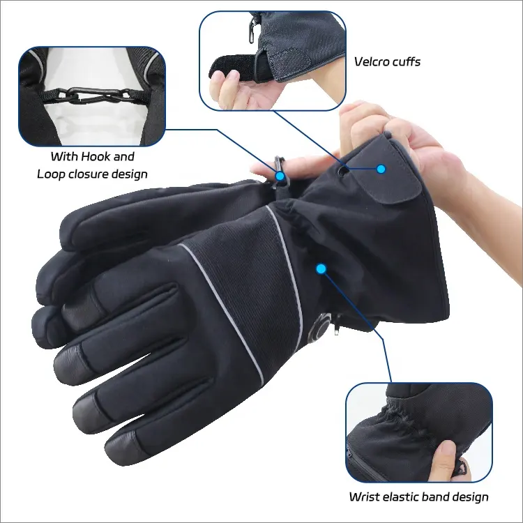 Rechargeable Battery Electric Heated Gloves for Winter Sports Fishing and Outdoor Activities Skiing Gloves