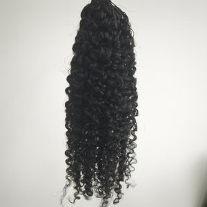 Extensiones de Cabello Rizado Bohemio Invisible Sin Nudos 8A, 60g, Cabello Humano Pre-Separado, Sin Tensión, Mechones de Pluma para Crochet - Product Image 6