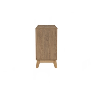 Aparador Versátil HIRADO de 1.5M en Color Roble Natural, Patas de Madera Maciza, Mueble Buffet Grande para Decoración de Comedor Estilo Escandinavo - Product Image 4