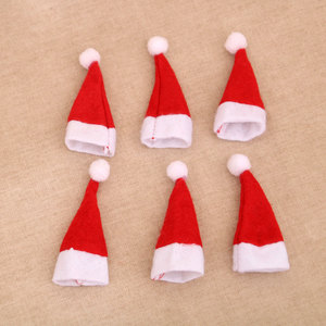 Décorations de Noël, chapeaux en forme de sucette, mini-casquettes, chapeaux décoratifs de Noël, mini-chapeaux non tissés - Product Image 4