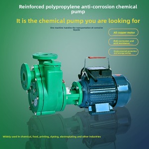 Bomba Centrífuga Química de Polipropileno RPP, Resistente a Ácidos y Álcalis, 220V Autocebante, Motor a Prueba de Explosiones de 380V - Product Image 3