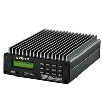 CZE-15B Mini 15W Alüminyum Alaşımlı Yayın Radyo FM Verici Kitleri TNC Konektörü 87-108Mhz Frekans Aralığı Güç Amplifikatörü